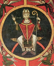 St. Peter, Seitenpaneel vom Altar der Kirche San Pere, Oros